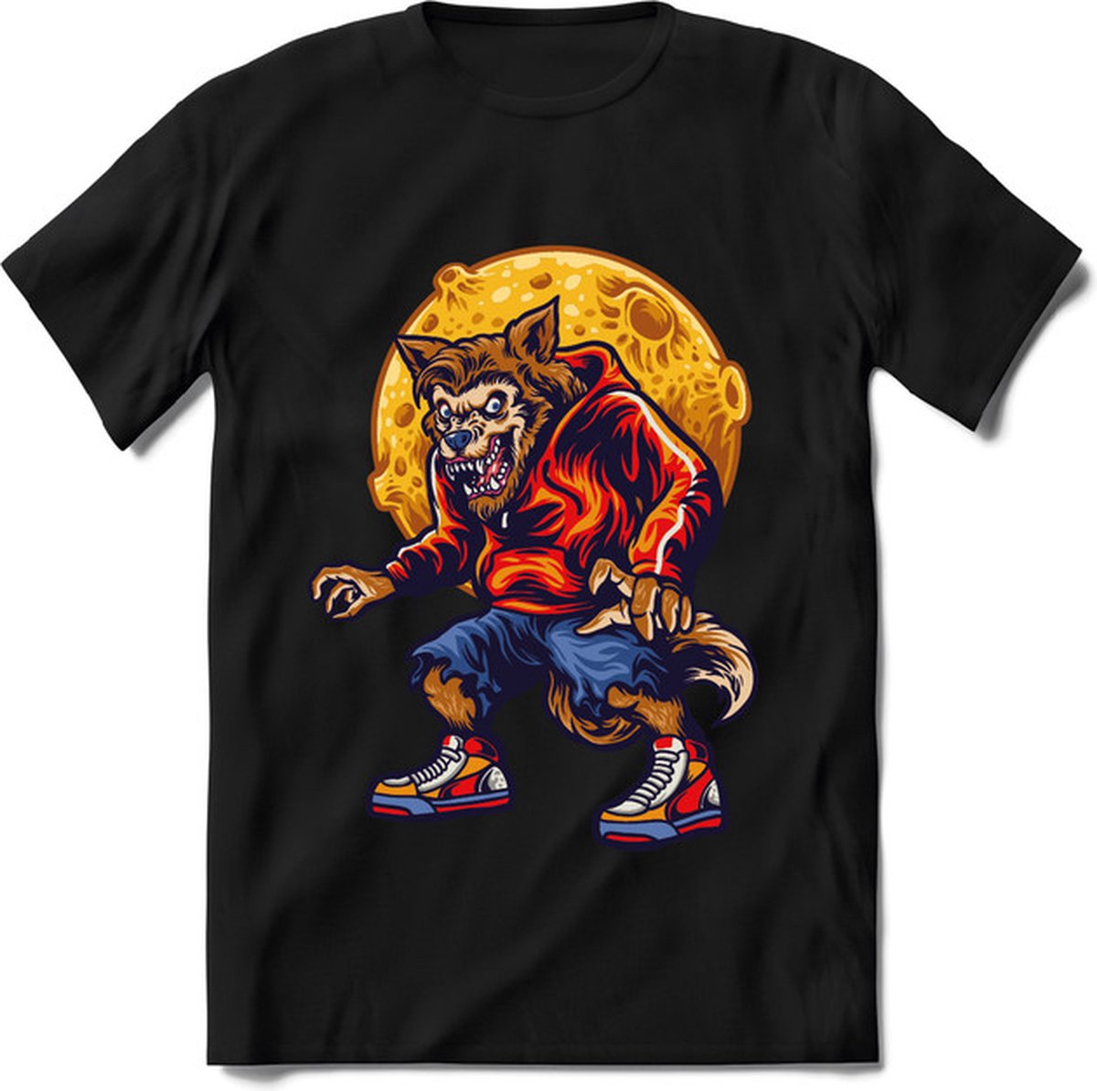 Halloween T-Shirt | Horror  Kleding Heren / Dames | Weerwolf , Monster , Vleermuis en Pompoen  Shirt |